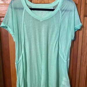 NWOT Calvin Klein Lime Green Workout Tee